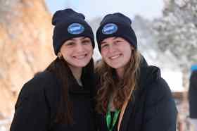 Group of people celebrating on stage