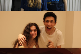 Group of people celebrating on stage