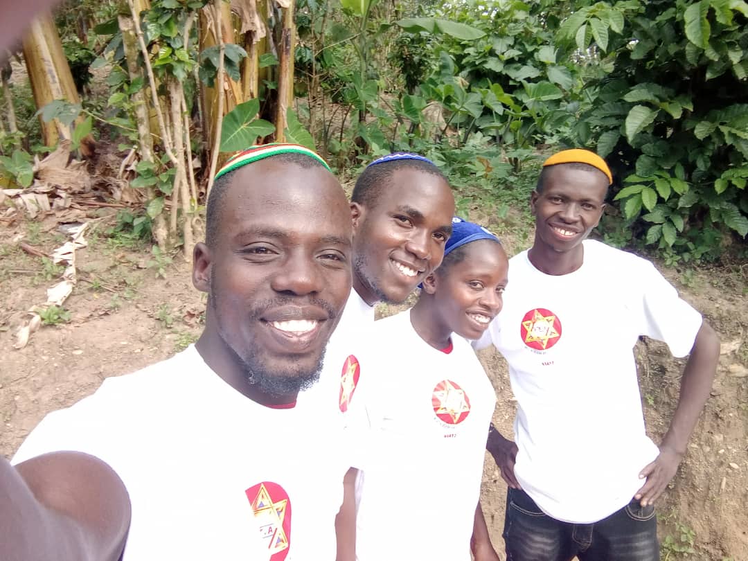 Group of people celebrating on stage