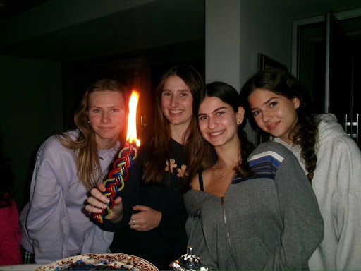 Group of people celebrating on stage