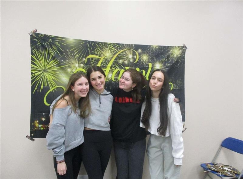 Group of people celebrating on stage