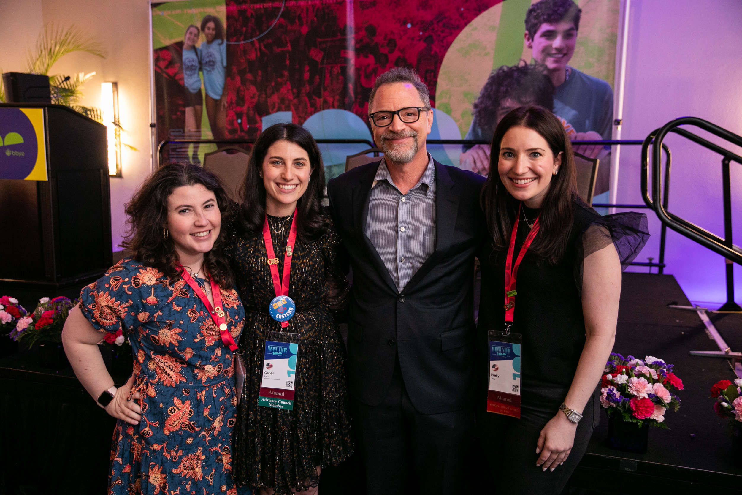 Group of people celebrating on stage