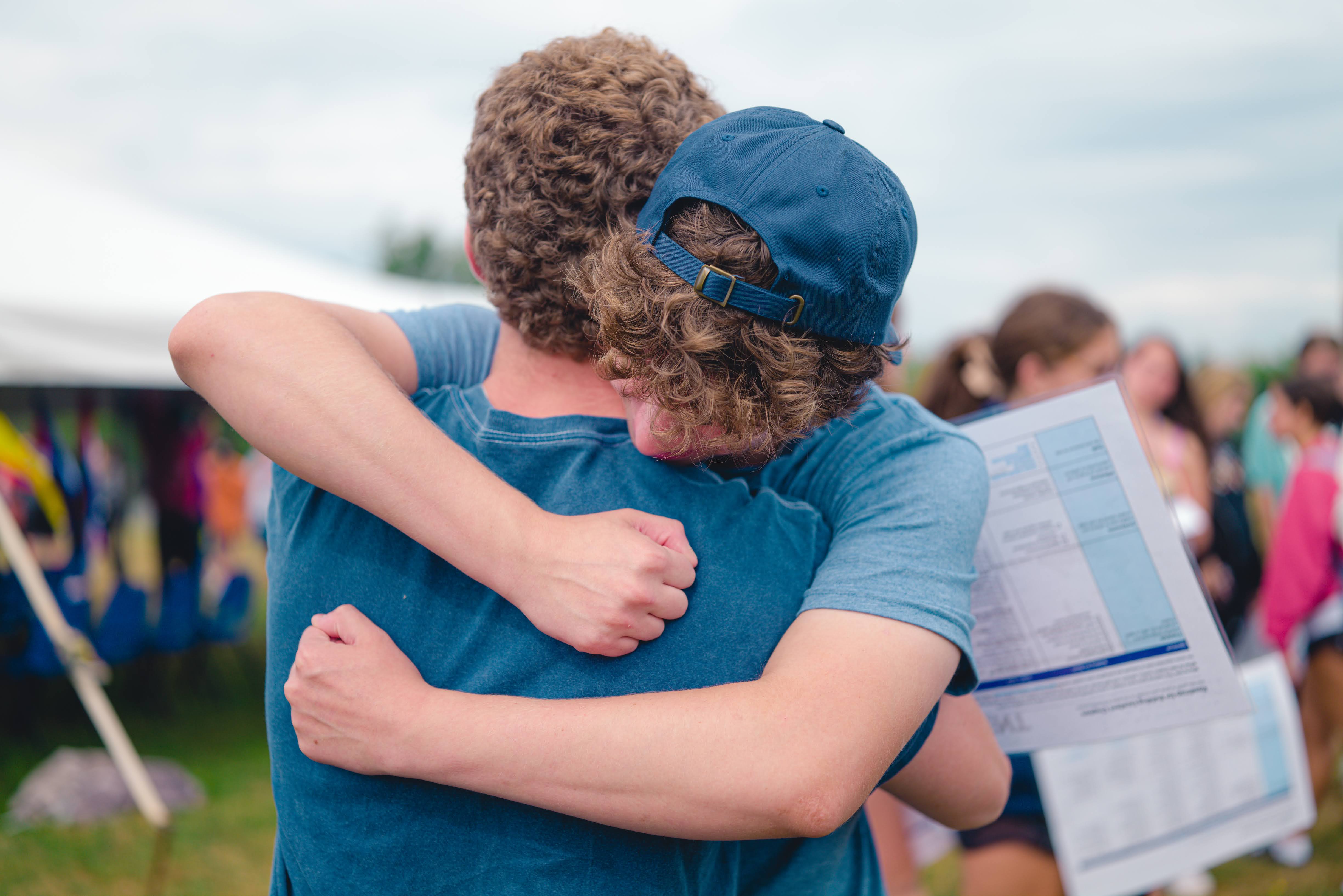Group of people celebrating on stage