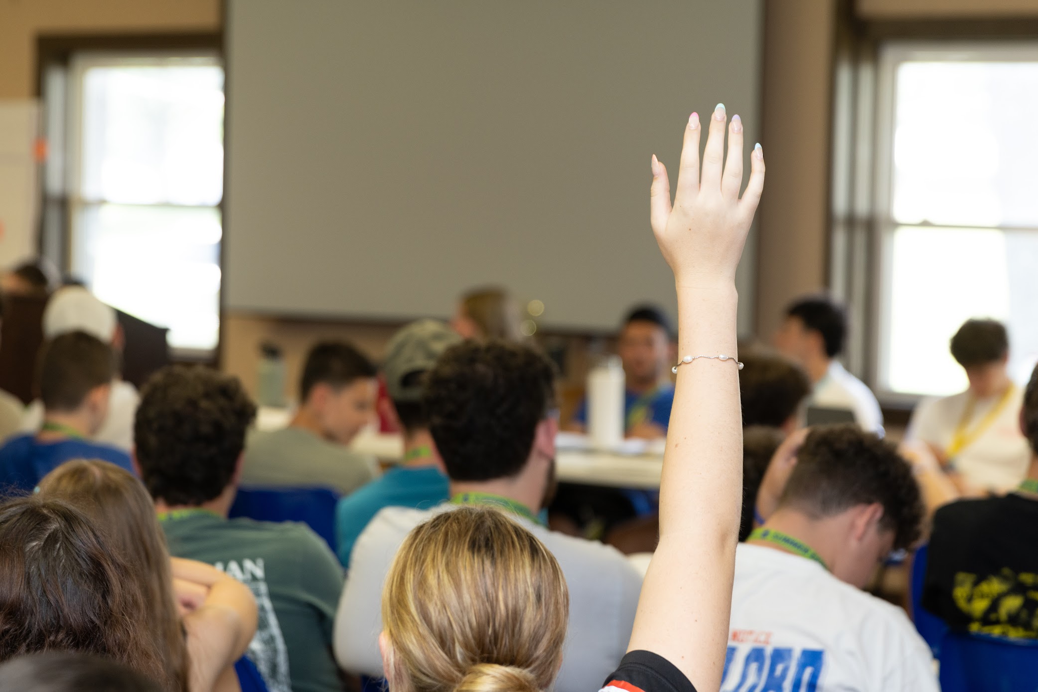 Group of people celebrating on stage