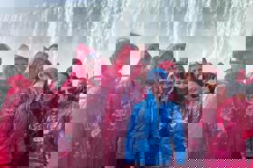 Group of people celebrating on stage