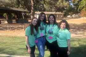 Group of people celebrating on stage