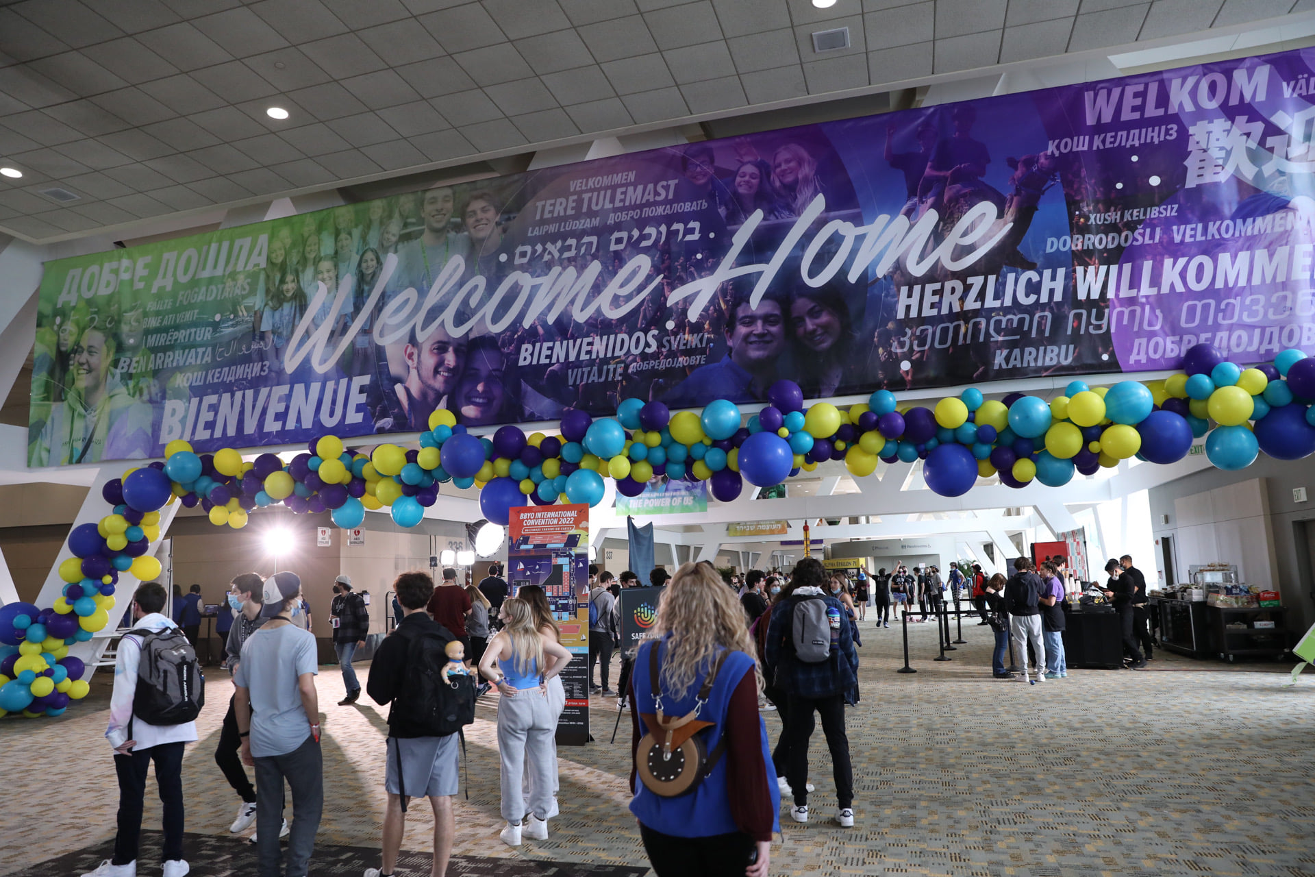 Group of people celebrating on stage