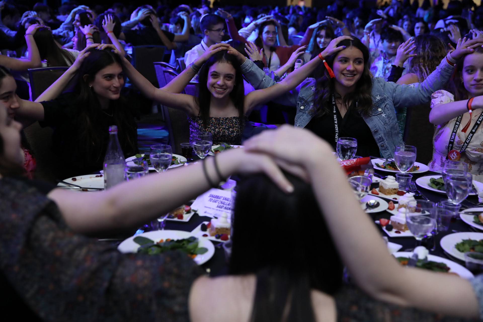 Group of people celebrating on stage