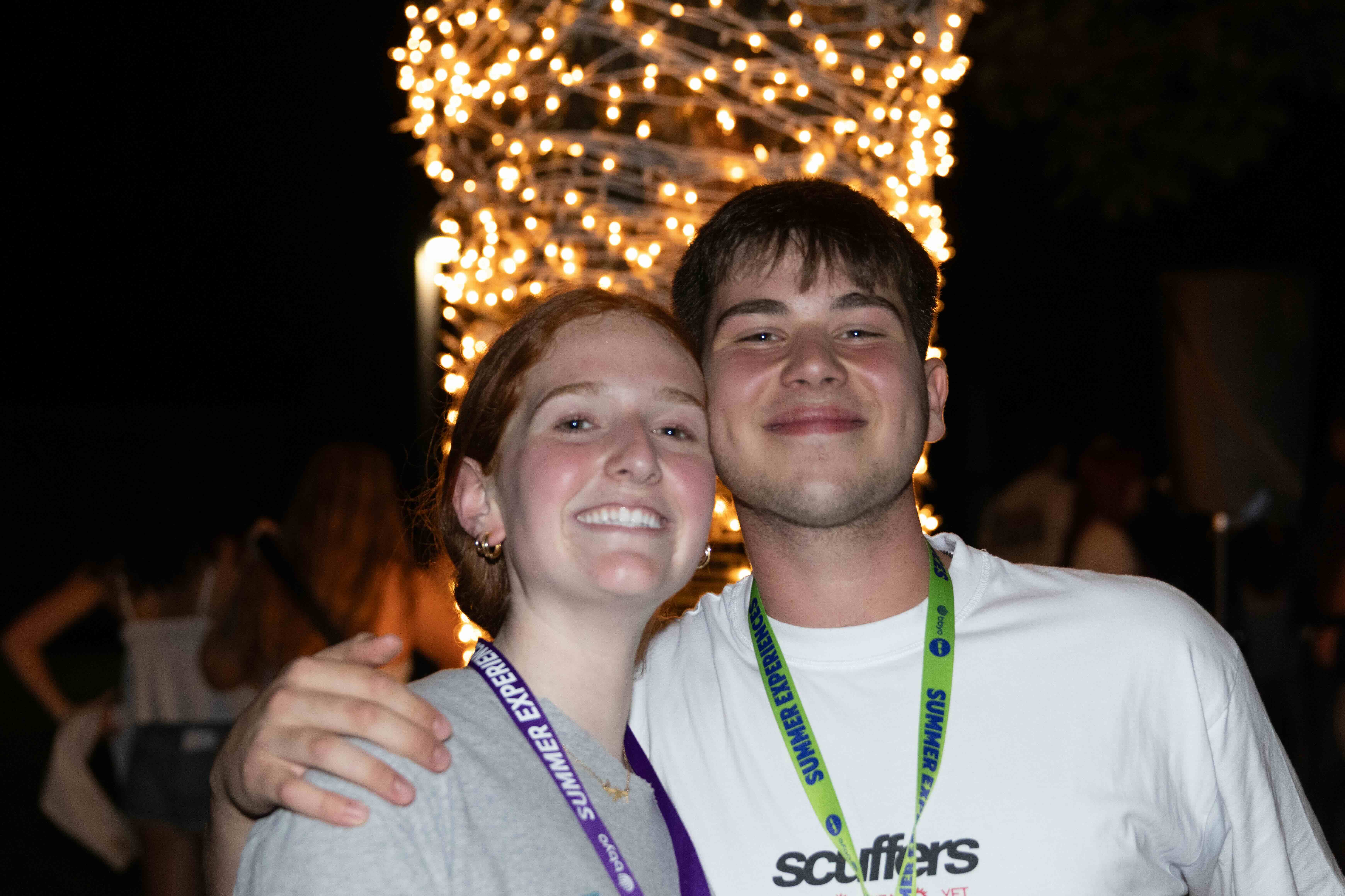Group of people celebrating on stage