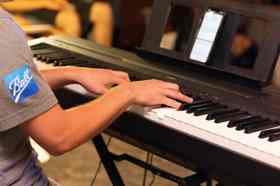 Group of people celebrating on stage