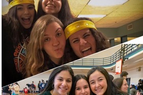 Group of people celebrating on stage