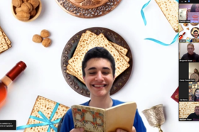 Group of people celebrating on stage