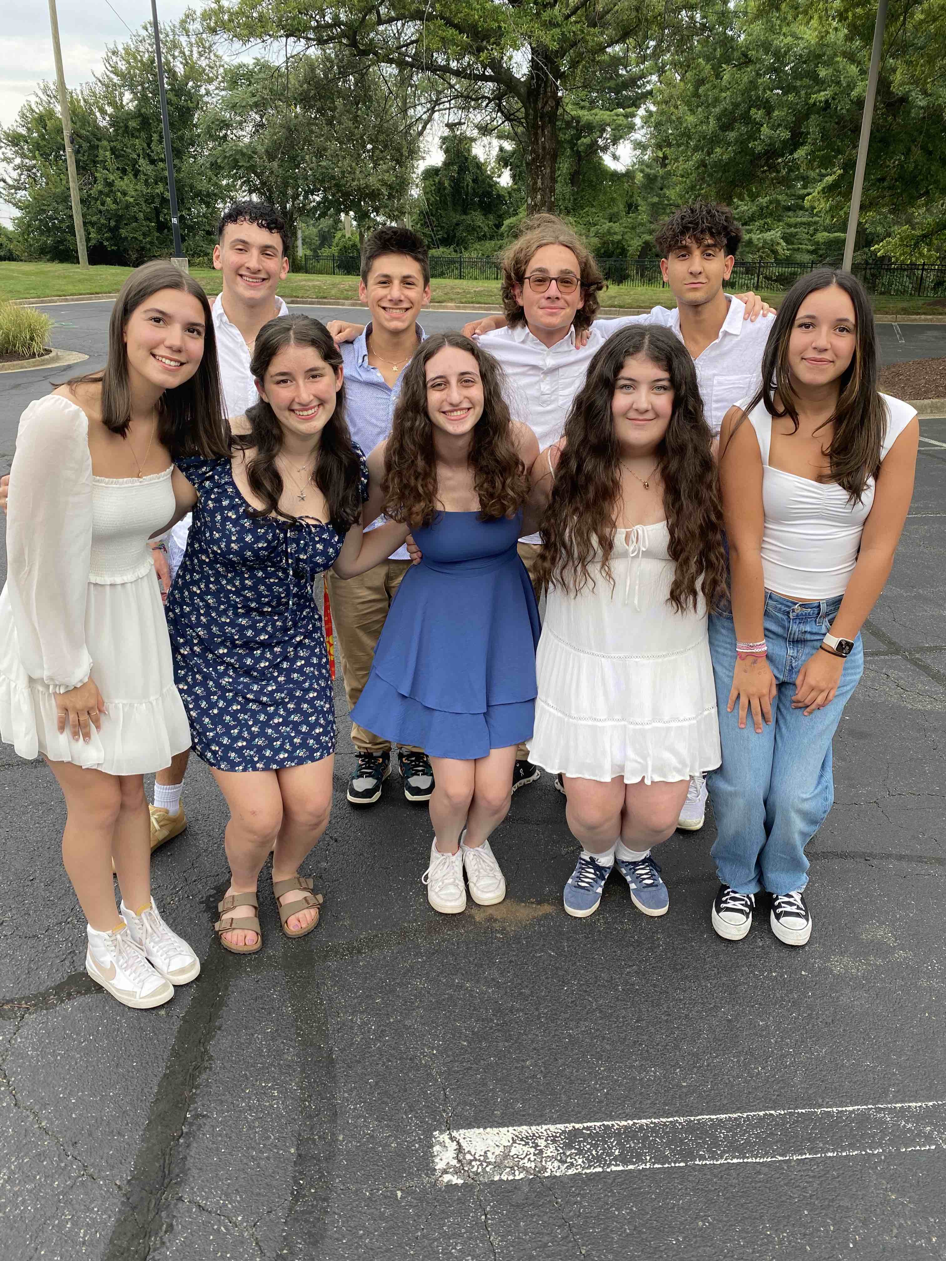 Group of people celebrating on stage