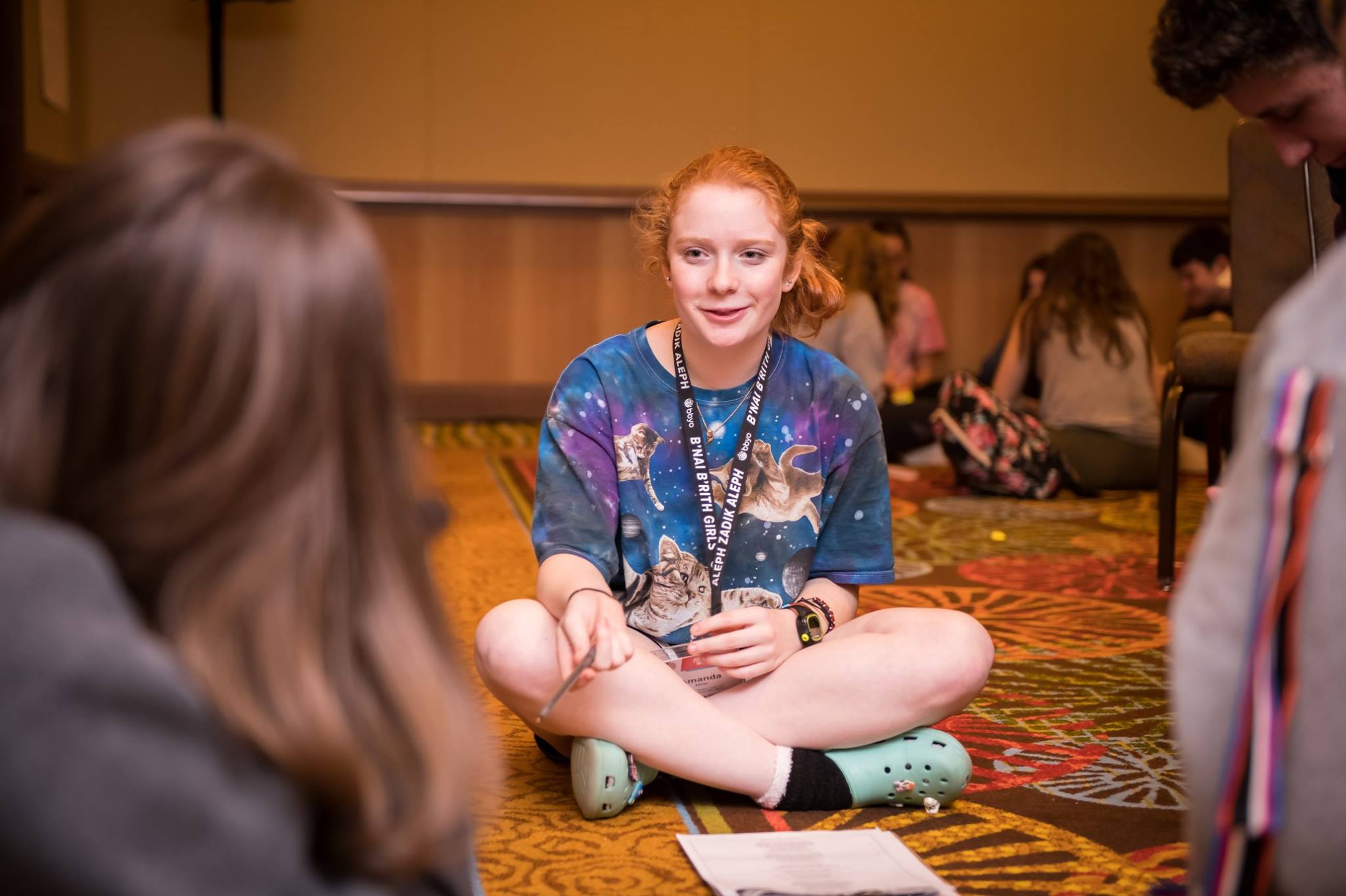 Group of people celebrating on stage