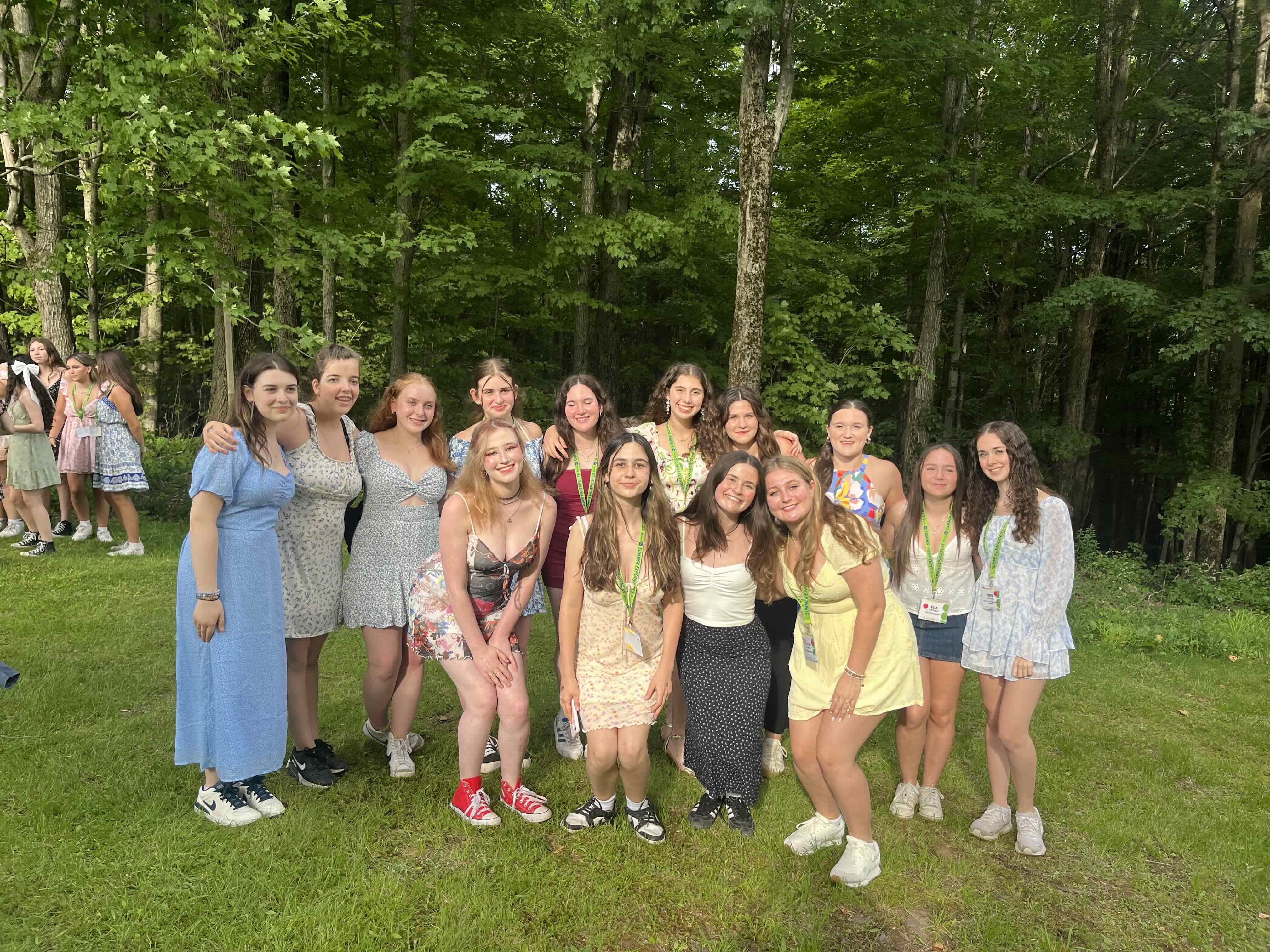 Group of people celebrating on stage