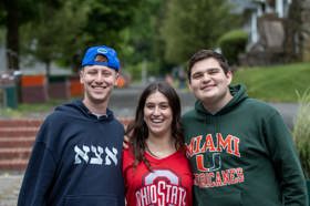 Group of people celebrating on stage