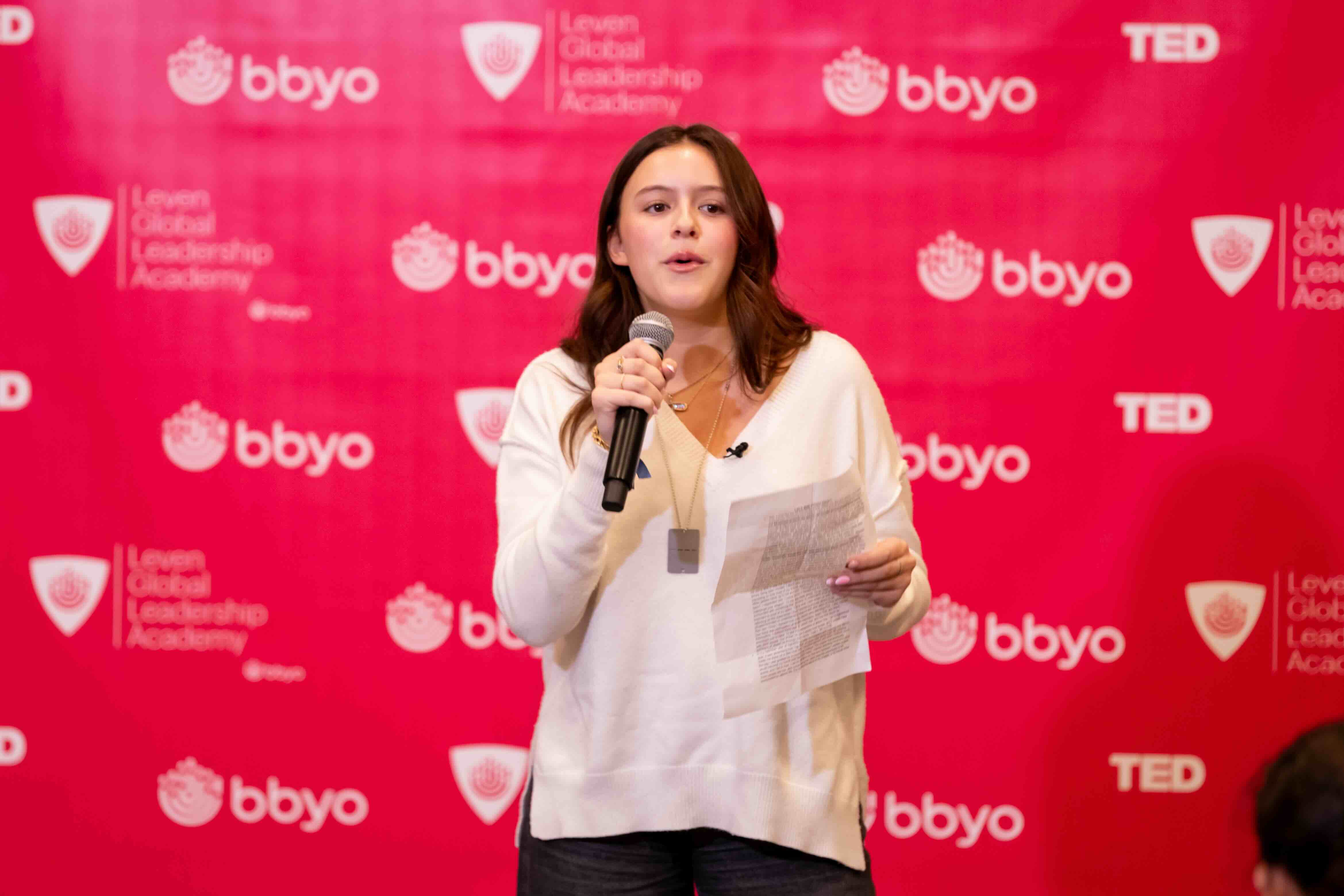 Group of people celebrating on stage