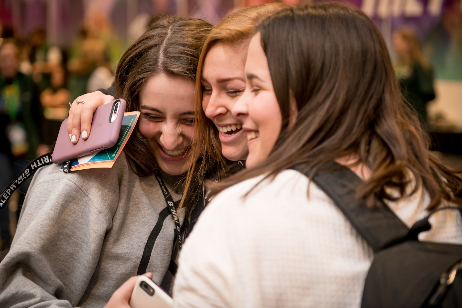 Group of people celebrating on stage