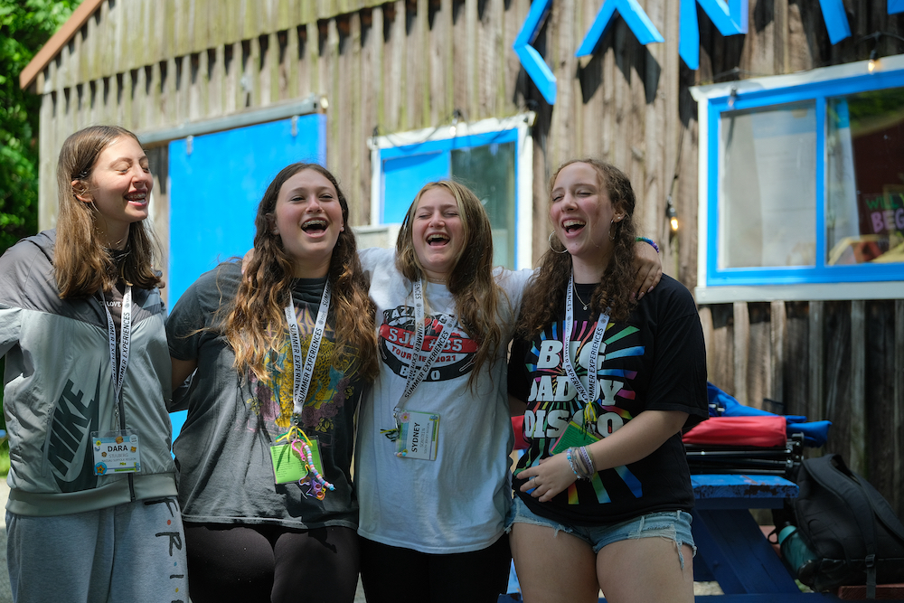 Group of people celebrating on stage