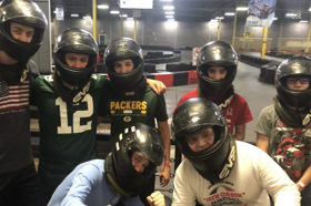 Group of people celebrating on stage