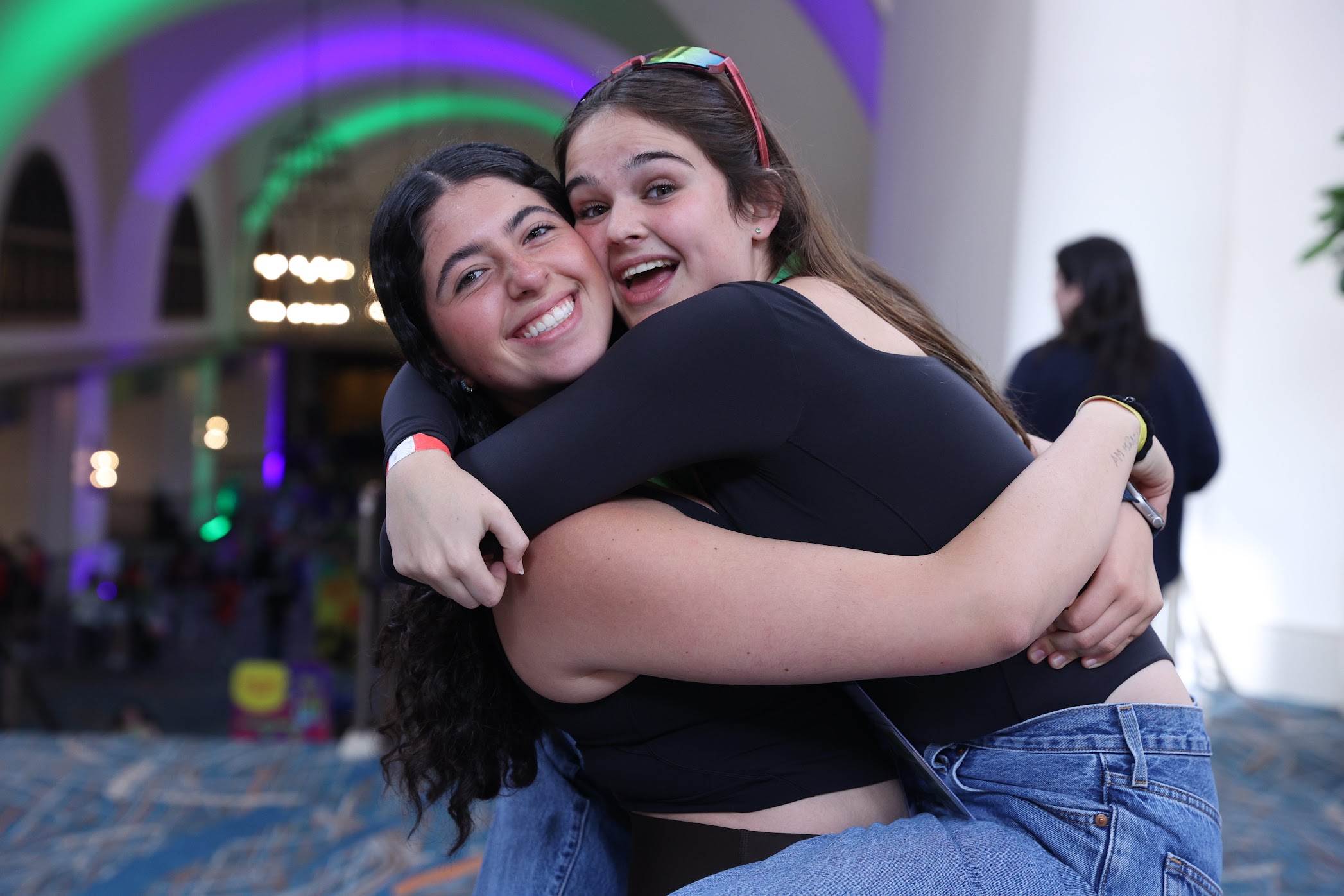 Group of people celebrating on stage