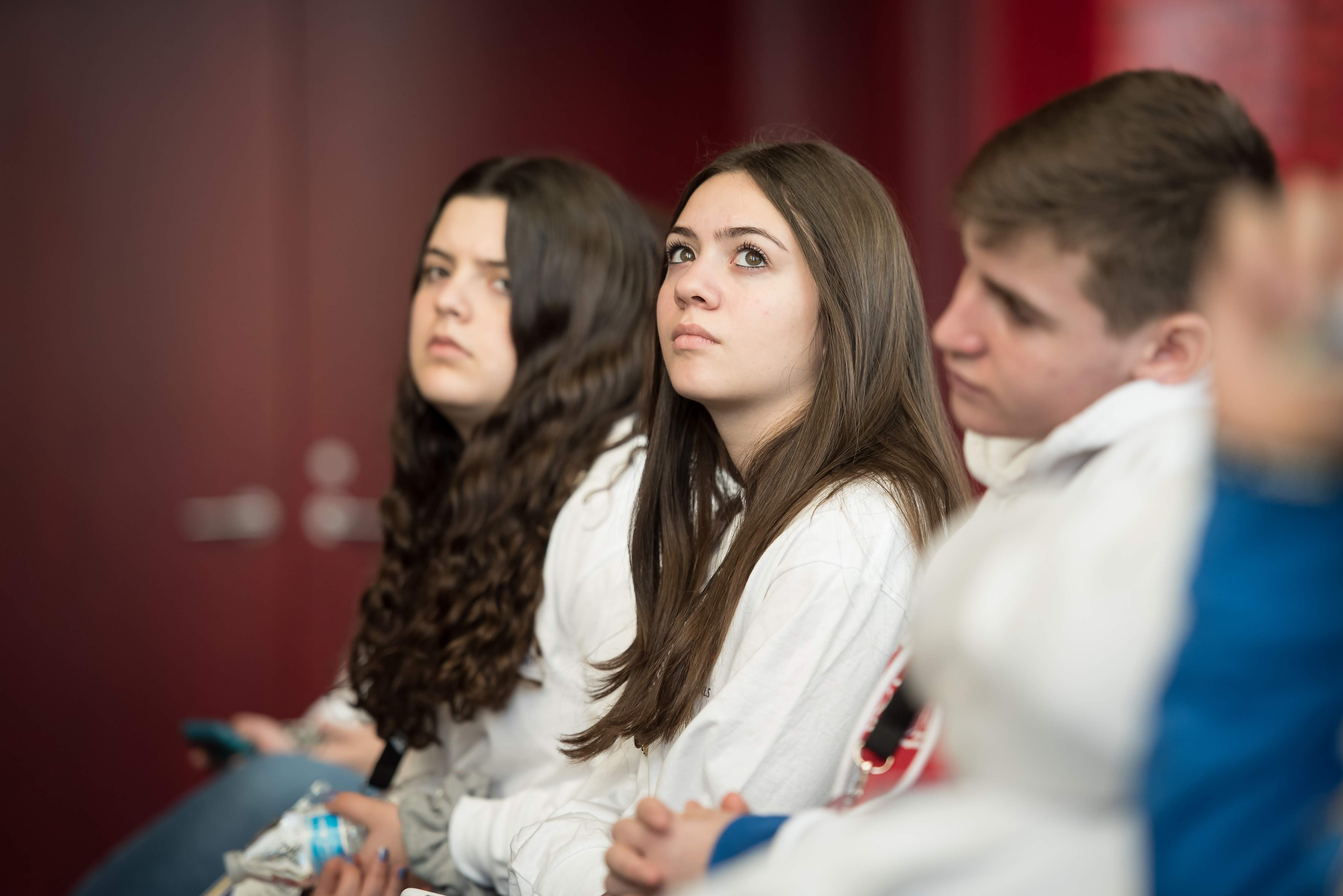 Group of people celebrating on stage