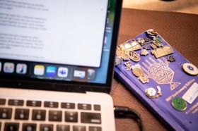 Group of people celebrating on stage