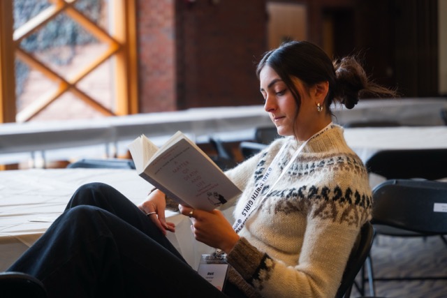 Group of people celebrating on stage