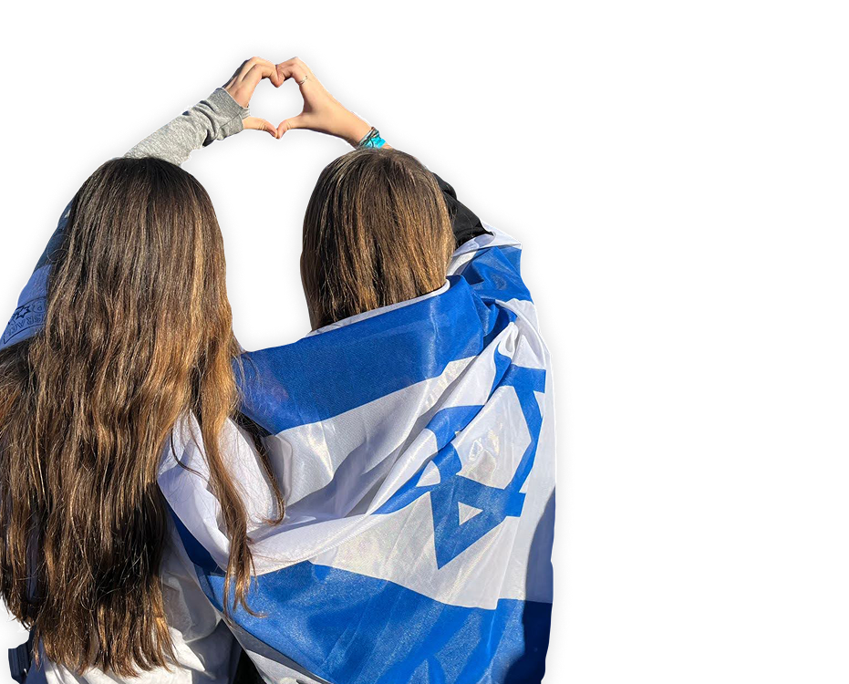 Students enjoying a summer program, standing together with name badges