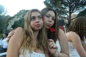 Group of people celebrating on stage