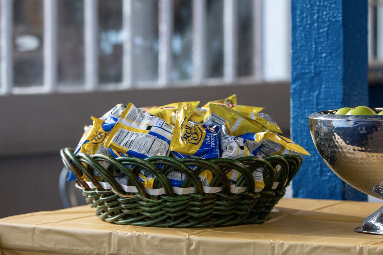 Group of people celebrating on stage