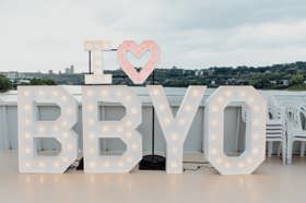 Group of people celebrating on stage
