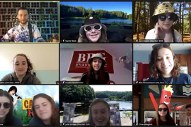 Group of people celebrating on stage