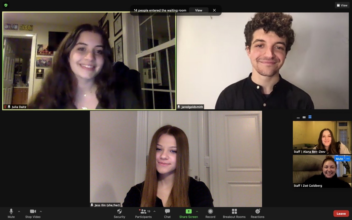 Group of people celebrating on stage