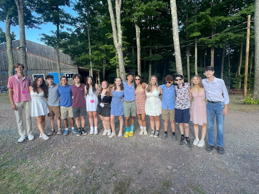 Group of people celebrating on stage