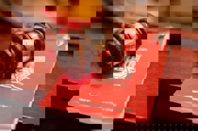 Group of people celebrating on stage