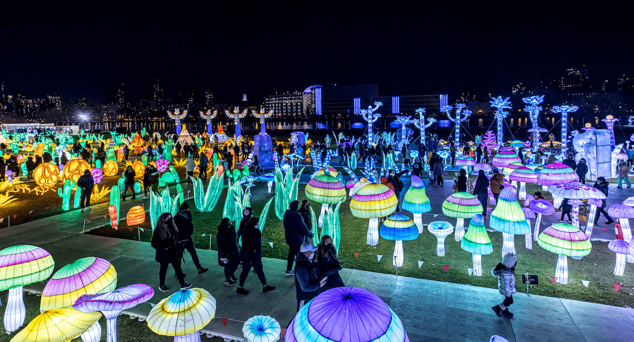 Group of people celebrating on stage