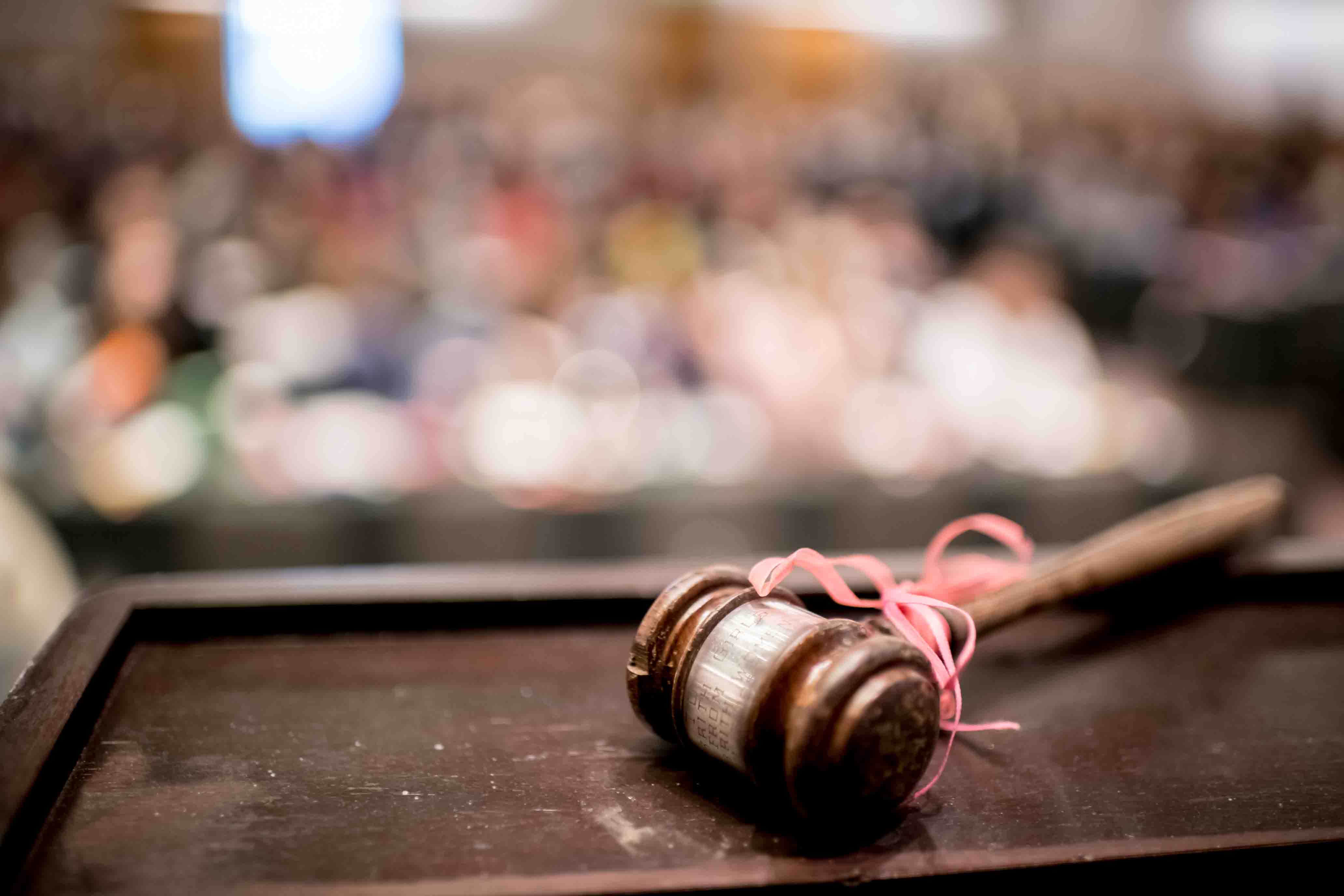 Group of people celebrating on stage
