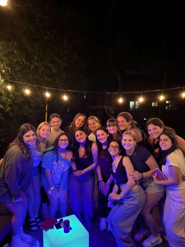 Group of people celebrating on stage